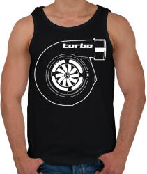 printfashion Turbo - Férfi atléta - Fekete (5698764)