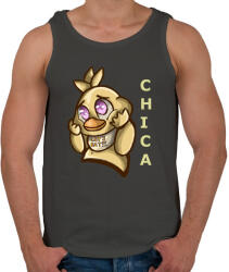 printfashion Cuki Chica - Férfi atléta - Sötétszürke (15040613)