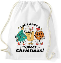 printfashion Karácsonyi édességek - Sportzsák, Tornazsák - Fehér (11285282)