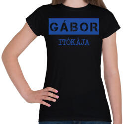 printfashion Itókája - névvel (bögre) - Női póló - Fekete (7022795)