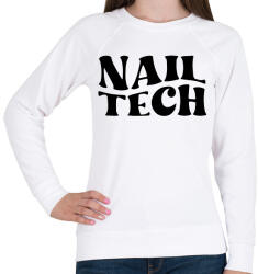 printfashion Nail Tech - Női pulóver - Fehér (10977453)