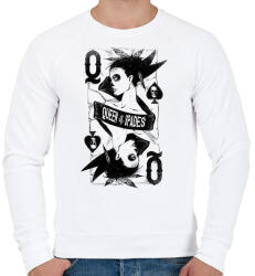 printfashion Pikk dáma - Férfi pulóver - Fehér (544800)