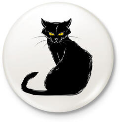 printfashion cica - Kitűző, hűtőmágnes - Fehér (15494230)