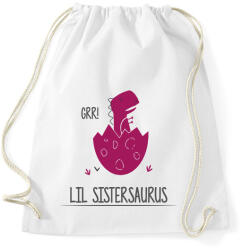 printfashion Lil Sistersaurus - Sportzsák, Tornazsák - Fehér (14067521)