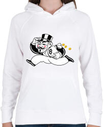 printfashion Bitcoin - Női kapucnis pulóver - Fehér (5074597)