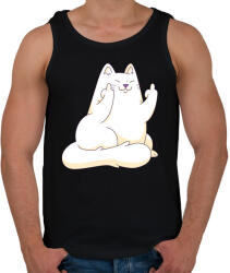 printfashion FCK cica - Férfi atléta - Fekete (4992401)