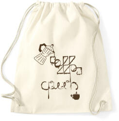printfashion CoffeeQueenBrown - Sportzsák, Tornazsák - Natúr (5582372)