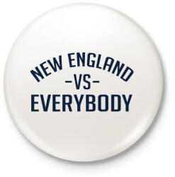 printfashion New England - Kitűző, hűtőmágnes - Fehér (3082826)