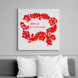 printfashion Szelíd szitkok - nőjön be az orrod luka - Vászonkép - Fehér (15200664)