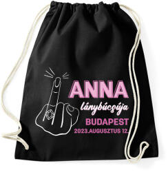 printfashion Egyedi név lánybúcsúja - fehér - Sportzsák, Tornazsák - Fekete (13522362)