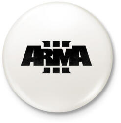 printfashion Arma - Kitűző, hűtőmágnes - Fehér (3076954)