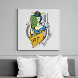 printfashion Gésa - Vászonkép - Fehér (6634202)