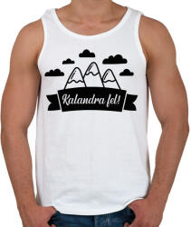 printfashion Kalandra fel! - Férfi atléta - Fehér (6866164)