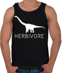 printfashion Növényevő - Férfi atléta - Fekete (8150009)