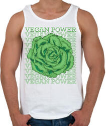 printfashion Vegan Power - Férfi atléta - Fehér (7628773)