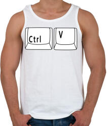 printfashion CTRL V - Férfi atléta - Fehér (3993713)