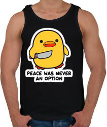 printfashion Peace was never an option - Férfi atléta - Fekete (16466969)