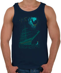 printfashion Vihar - Férfi atléta - Sötétkék (181956)