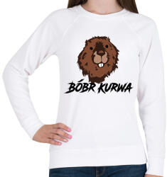 printfashion Bóbr kurwa - Női pulóver - Fehér (16779144)