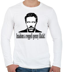 printfashion dr hause - Férfi hosszú ujjú póló - Fehér (1314211)