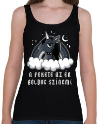 printfashion A fekete az én boldog színem! - Női atléta - Fekete (16822108)