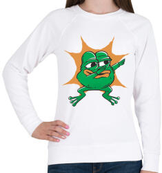 printfashion Béka dab - Női pulóver - Fehér (4167246)