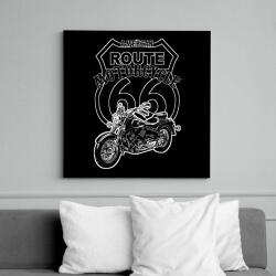 printfashion american motorcycle - Vászonkép - Fekete (11594773)