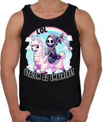 printfashion LOL, utálom az embereket - Férfi atléta - Fekete (16804671)