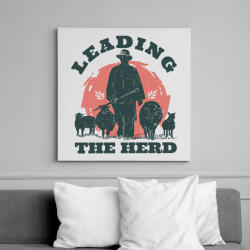 printfashion Juhász - leading the herd - Vászonkép - Fehér (6638825)