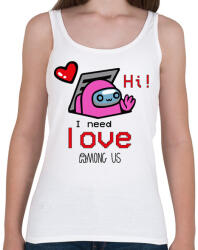 printfashion Among us - I need love - Női atléta - Fehér (4798957)