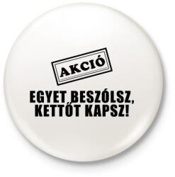 printfashion Akció! ! - Kitűző, hűtőmágnes - Fehér (5195904)