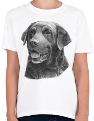 printfashion Labrador - Gyerek póló - Fehér (1997365)