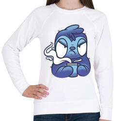 printfashion Lajhár kávéval - Női pulóver - Fehér (7562228)