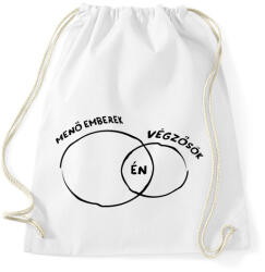 printfashion Menő végzős fekete - Sportzsák, Tornazsák - Fehér (5234601)