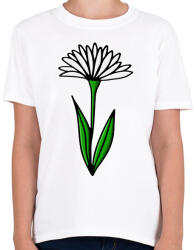 printfashion virág-001 - Gyerek póló - Fehér (2323318)