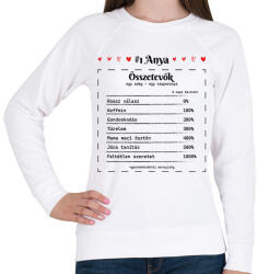 printfashion #1 Anya összetevők - Női pulóver - Fehér (6670377)