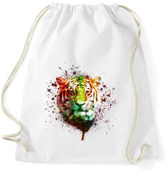 printfashion absztrakt tigris arc - Sportzsák, Tornazsák - Fehér (1683238)