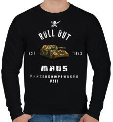 printfashion ROLLE OUT maus - Férfi pulóver - Fekete (1940490)