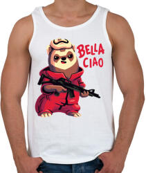 printfashion A kis lázadó - La casa de papel - Férfi atléta - Fehér (5317744)
