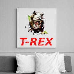 printfashion T-REX - Vászonkép - Fehér (6626731)