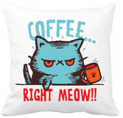 printfashion Coffee right - Párnahuzat, Díszpárnahuzat - Fehér (4223701)