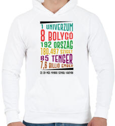printfashion És én még mindig szingli vagyok - Férfi kapucnis pulóver - Fehér (7281882)
