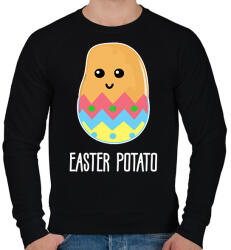 printfashion Easter potato - Férfi pulóver - Fekete (15764221)