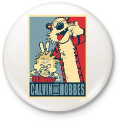 printfashion Kázmér és Huba - Kitűző, hűtőmágnes - Fehér (3083997)