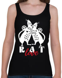printfashion Rat love - Női atléta - Fekete (12748306)