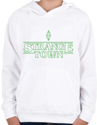 printfashion Stranger Town - Gyerek kapucnis pulóver - Fehér (2214659)