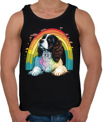 printfashion Cavalier King Charles spániel - Férfi atléta - Fekete (14257788)