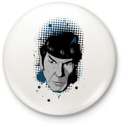 printfashion Star Trek - Spock - Kitűző, hűtőmágnes - Fehér (3087478)