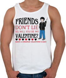 printfashion Strange valentine - Mike - Férfi atléta - Fehér (11697013)