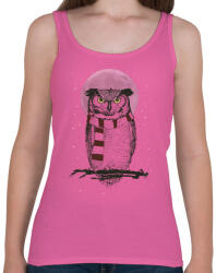 printfashion Winter owl - Női atléta - Rózsaszín (464669)